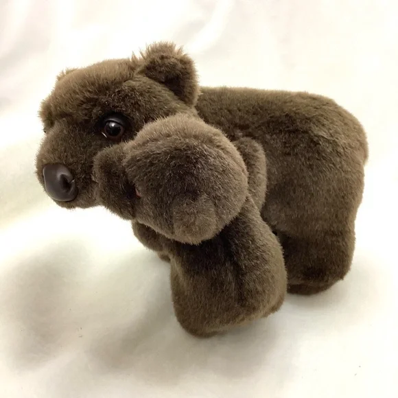 Brown Mom and Cub Bear Plush Stuffed Animals 7”x10” Arctic Circle - Picture 3 of 8